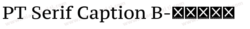 PT Serif Caption B字体转换